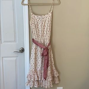 Pink polka dot gap dress
